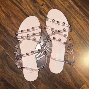 Schutz Clear Sandals